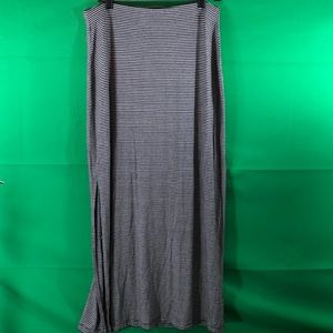 Long striped black and white skirt By Old Navy